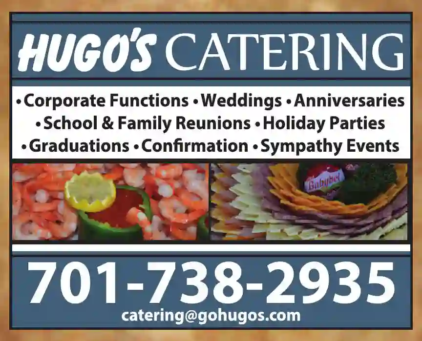 Caterers print ad for Hugo's Catering
