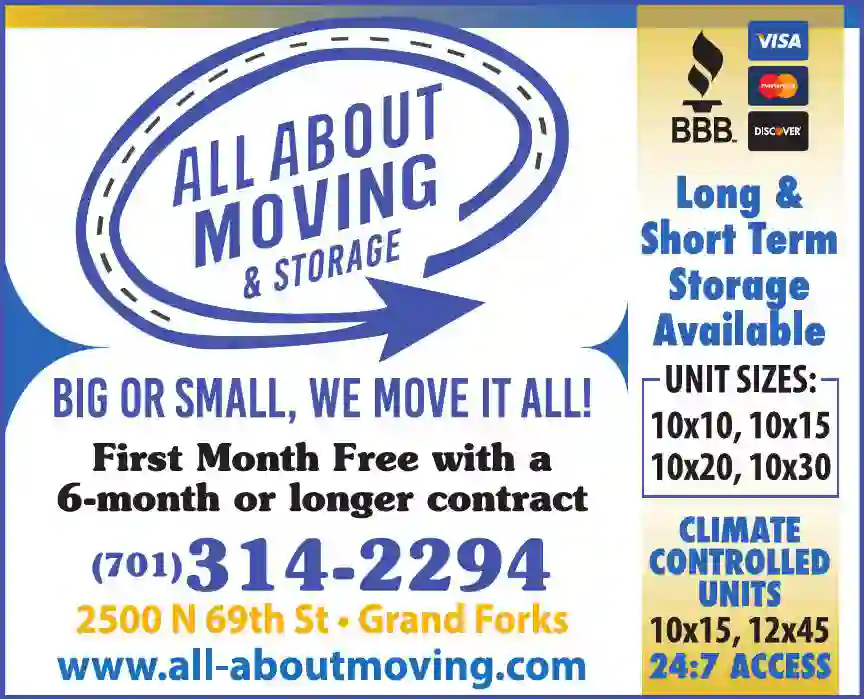 Storage print ad for All About Moving & Storage