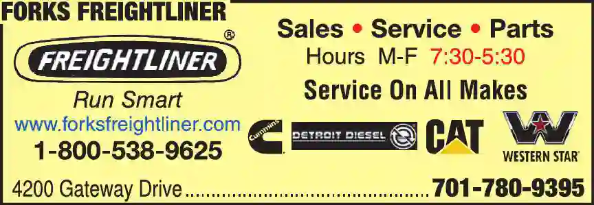 Truck Dealers - New print ad for Forks Freightliner
