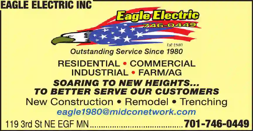 Electricians print ad for Eagle Electric Inc