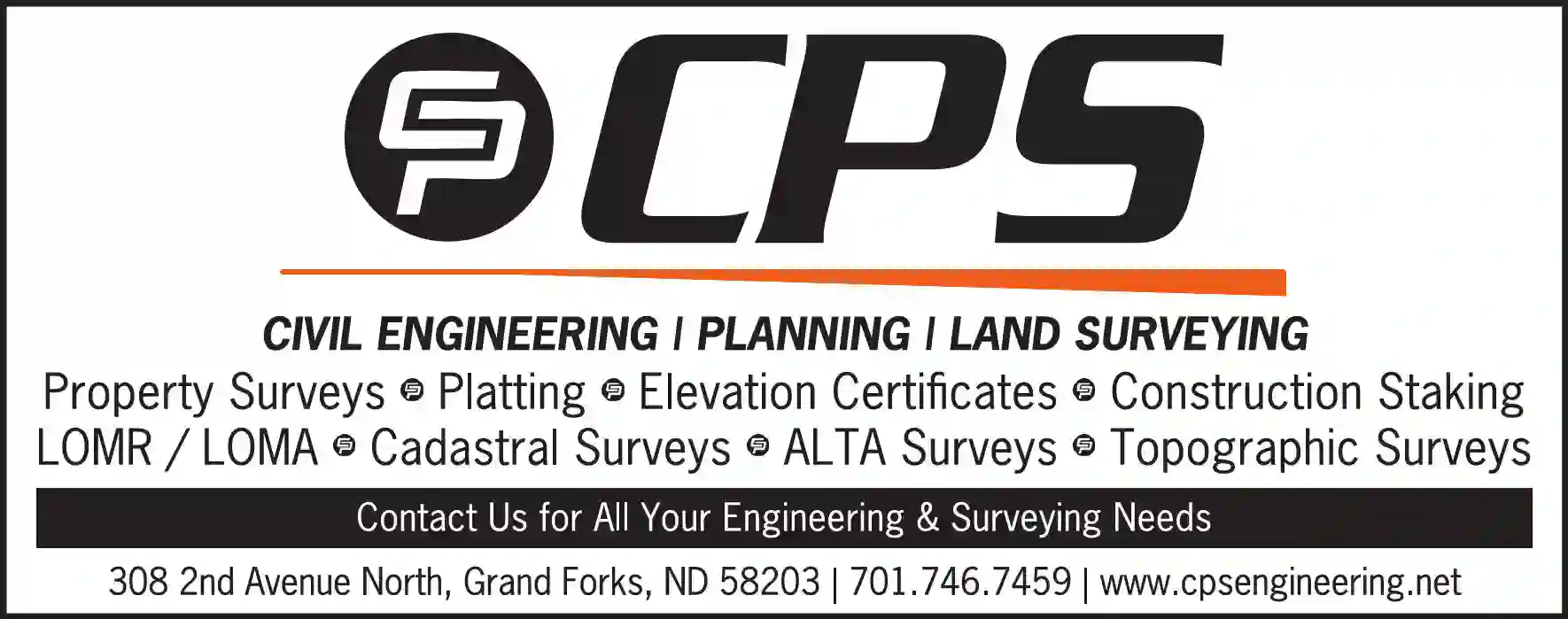 Surveyors - Land print ad for CPS Ltd