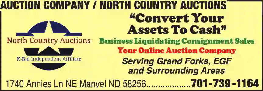 Auctioneers & Auction Houses print ad for Auction Company / North Country Auctions
