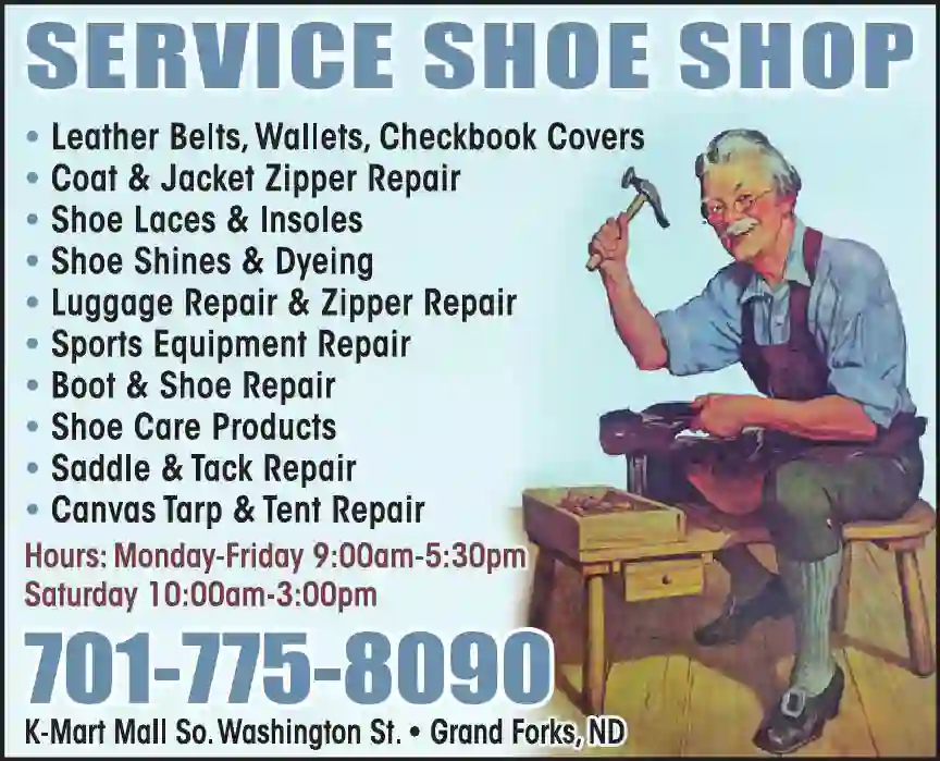 Shoe Repair & Shine print ad for Service Shoe Shop