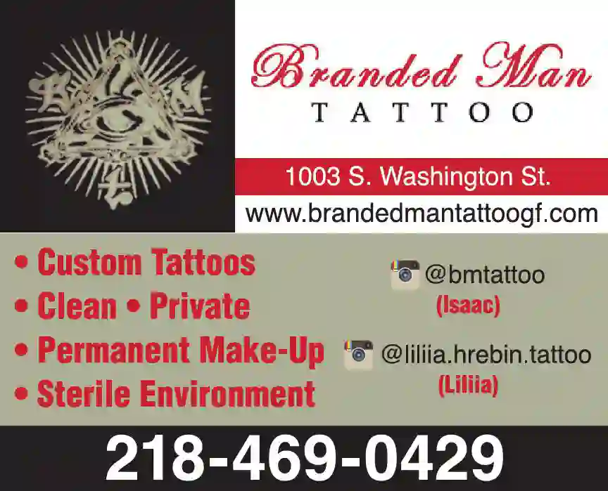 Tattooing print ad for Branded Man Tattoo