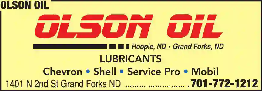 Oils - Lubricating print ad for Olson Oil