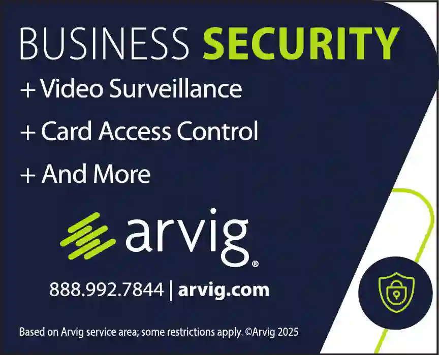Security Systems & Monitoring print ad for Arvig