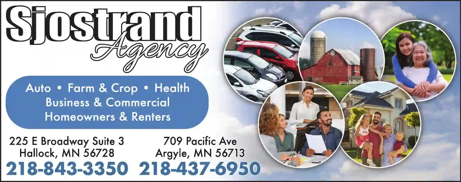 Insurance print ad for Sjostrand Agency