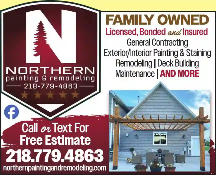 Painting Contractors print ad for Northern Painting & Remodeling
