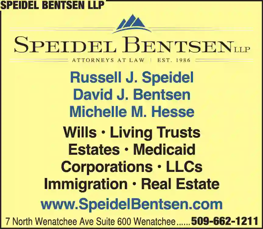 Attorneys print ad for Speidel Bentsen LLP
