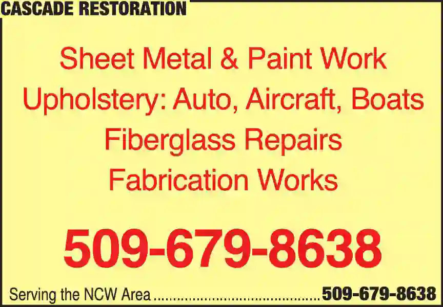 Auto Customizing print ad for Cascade Restoration