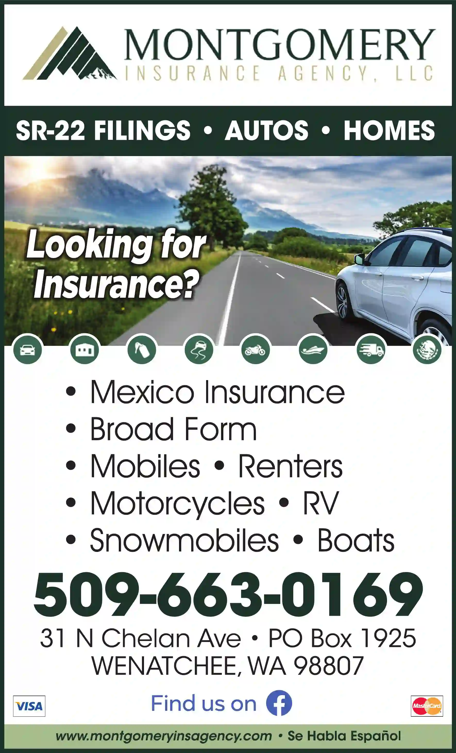 Insurance print ad for Montgomery Insurance Agency