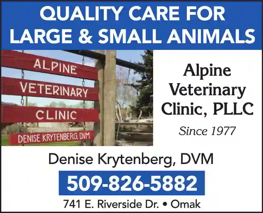 Pet Supplies & Foods - Retail print ad for Alpine Veterinary Clinic PLLC
