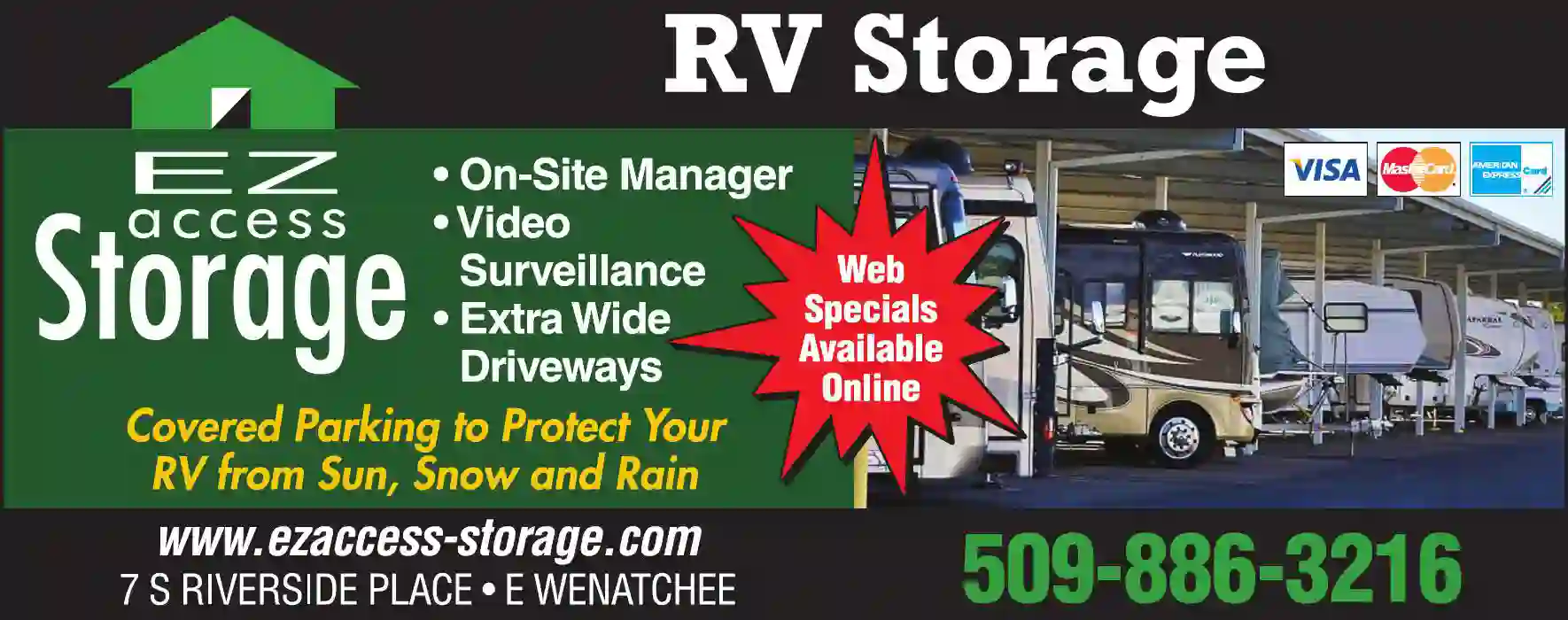 Recreational Vehicles - Storage print ad for EZ Access Storage
