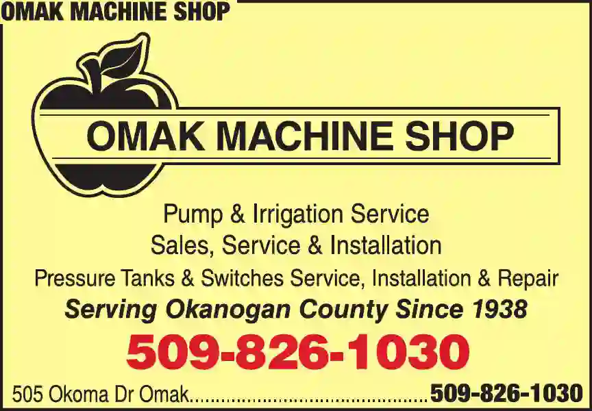 Irrigation Systems & Equipment print ad for Omak Machine Shop