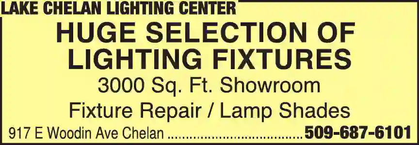 Lighting Fixtures - Retail print ad for Lake Chelan Lighting Center