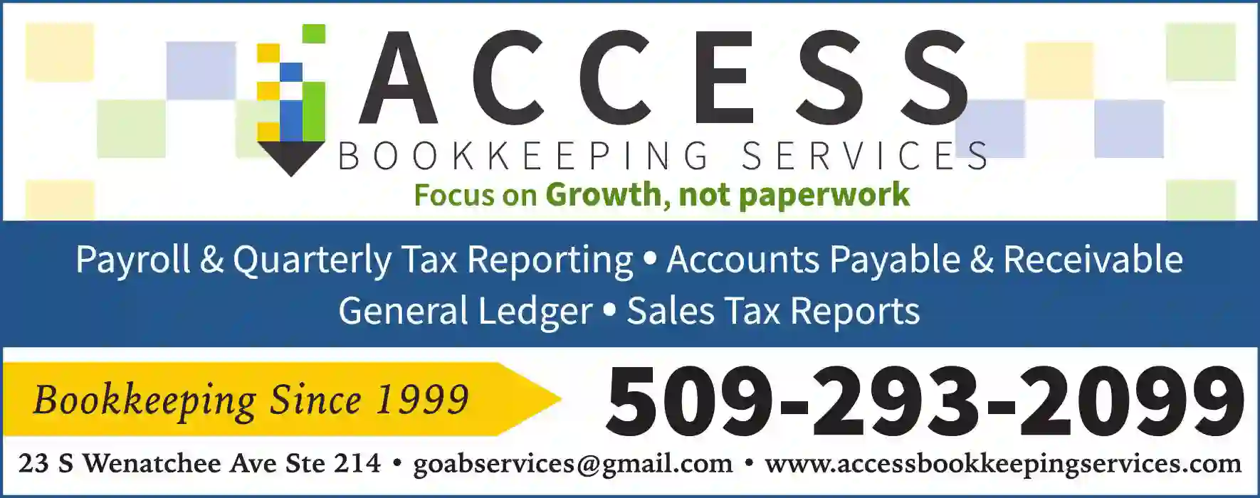 Accountants/Certified Public Accountants print ad for Access Bookkeeping Services LLC