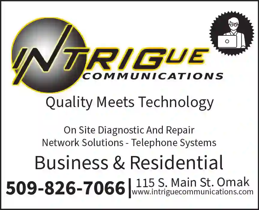 Computers - Service & Repair print ad for Intrigue Communications