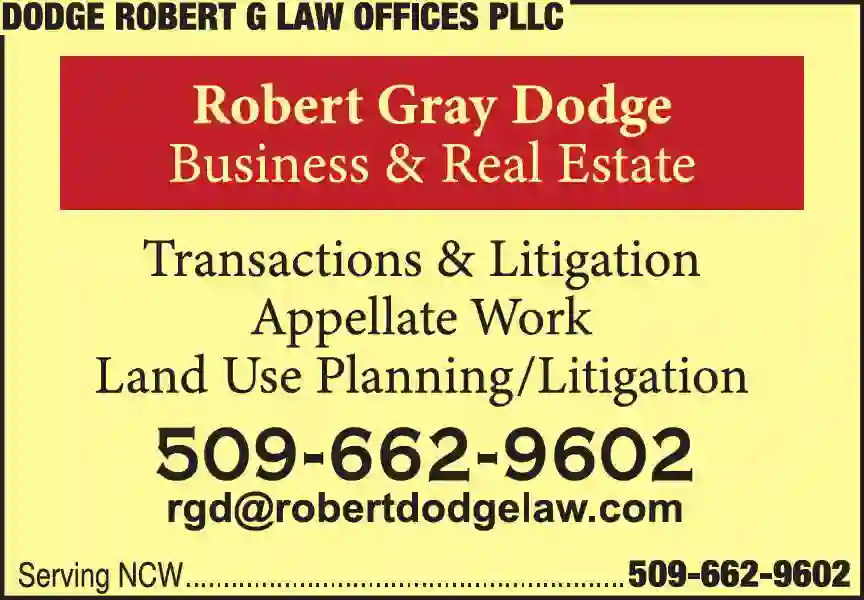 Attorneys - Real Estate print ad for Dodge Robert G Law Offices PLLC