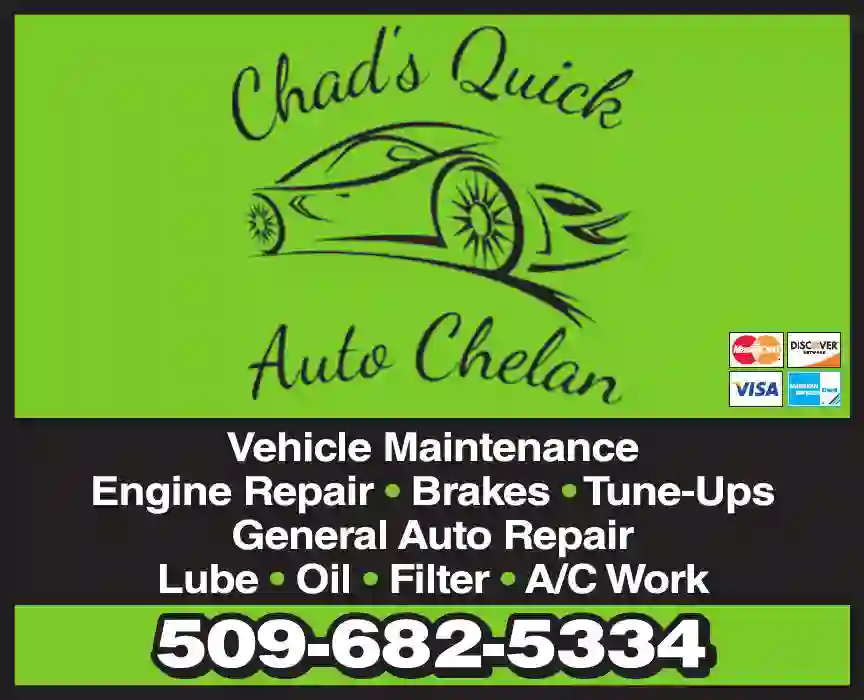 Auto Repair & Service print ad for Chad's Quick Auto Chelan
