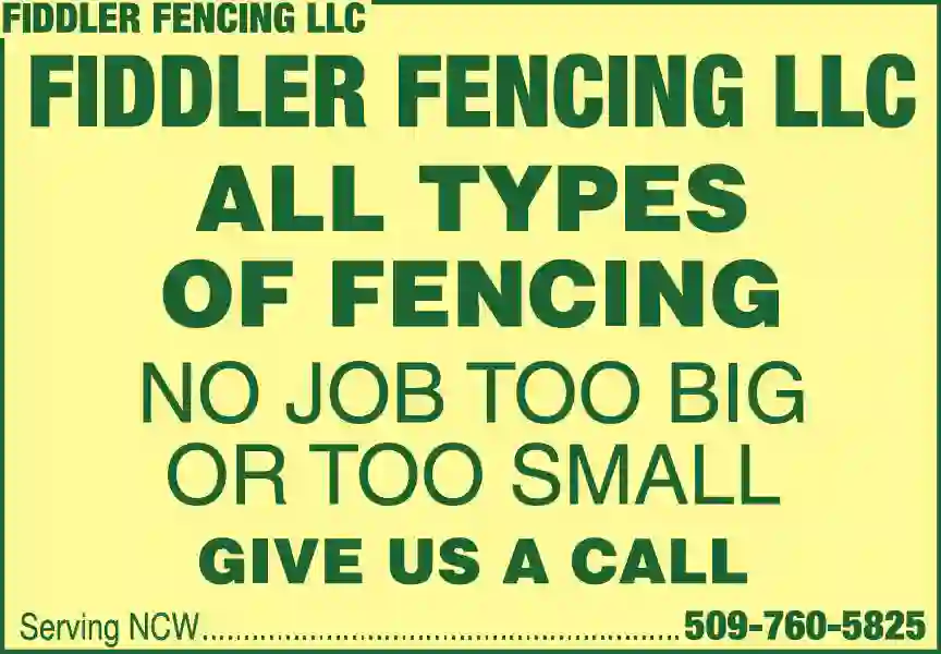 Fencing Contractors print ad for Fiddler Fencing LLC