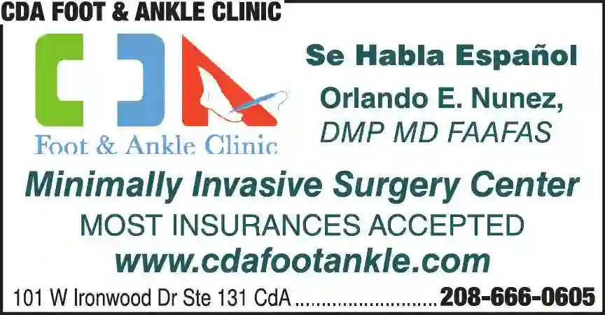 Podiatrists, DPM print ad for CDA Foot & Ankle Clinic