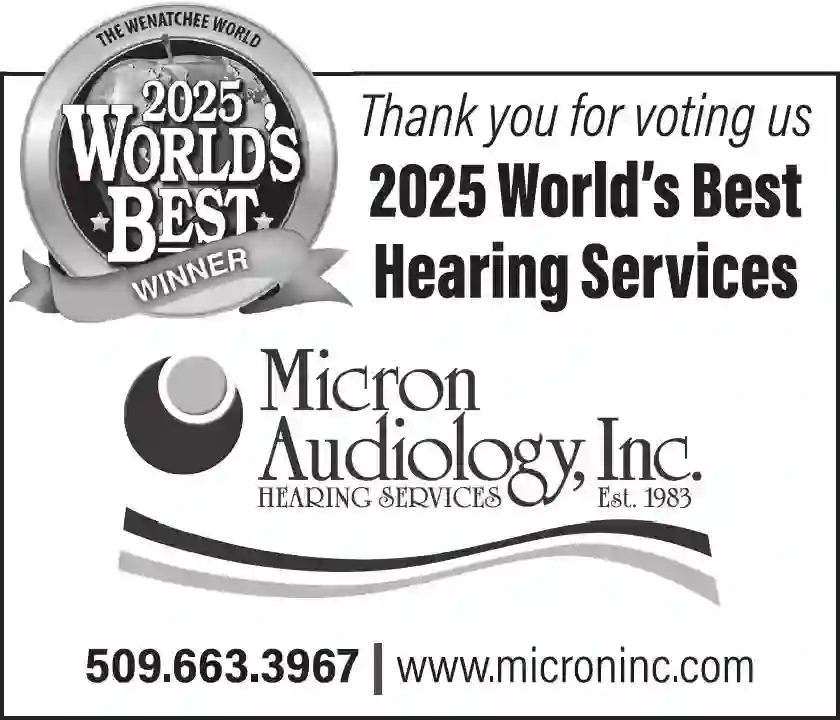Specialty - Community Pages print ad for Micron Audiology Inc