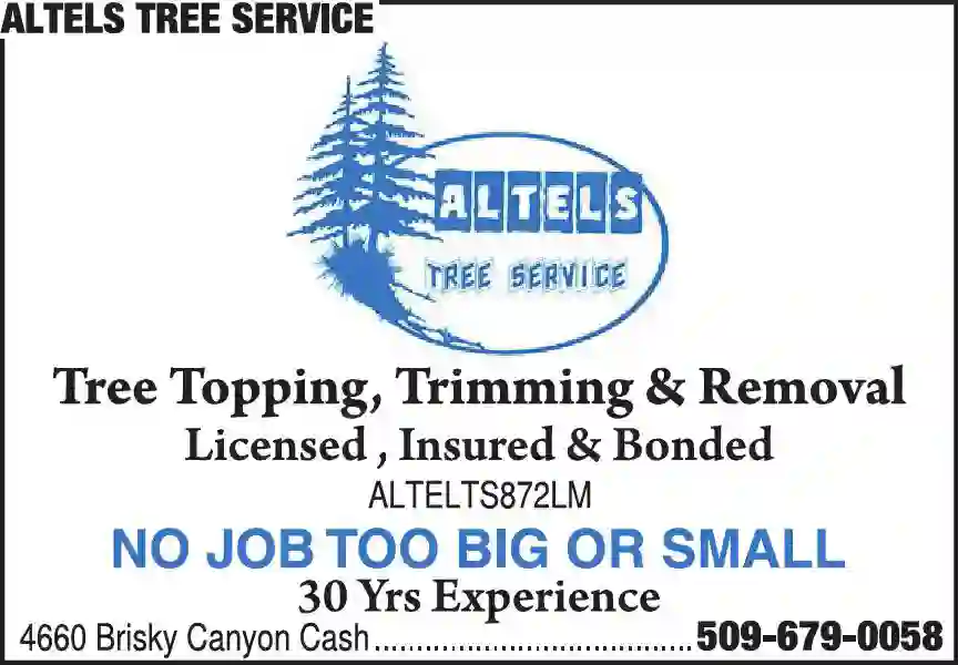 Tree Service print ad for Altels Tree Service