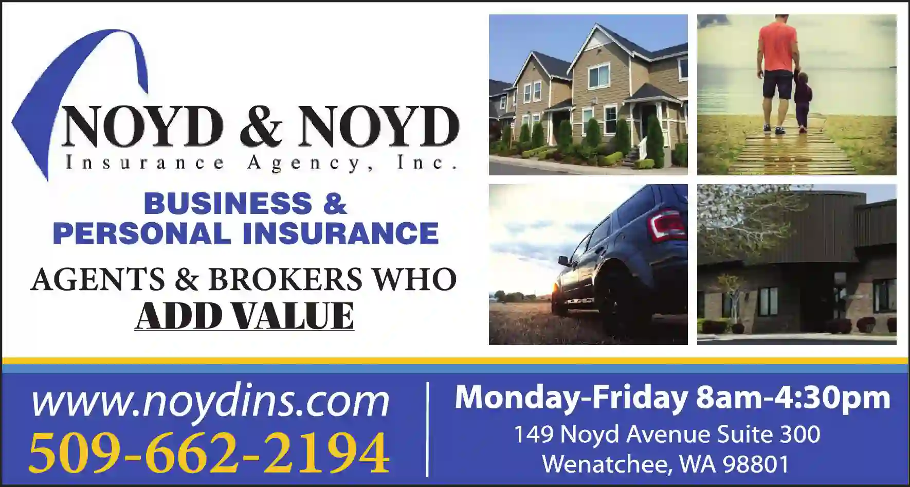 Insurance print ad for Noyd & Noyd Insurance Agency