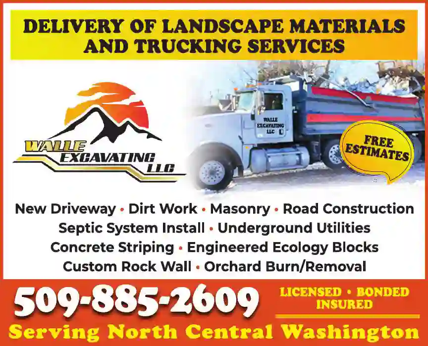 Contractors - Excavating print ad for Walle Excavating LLC