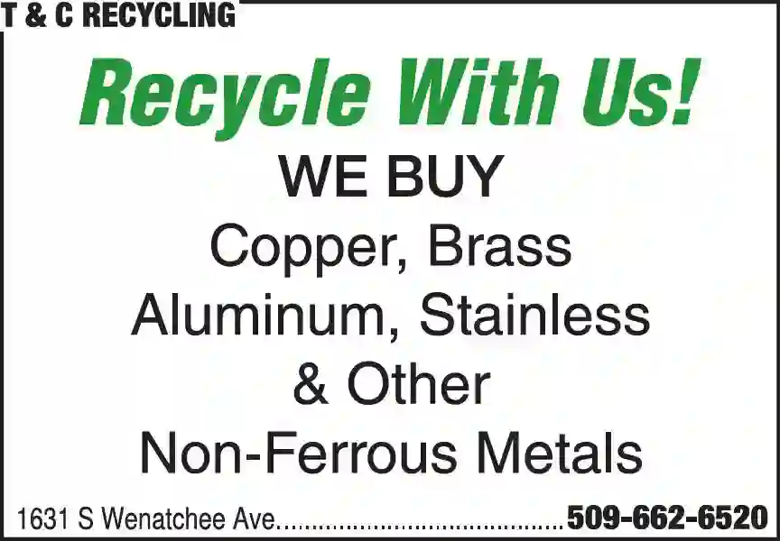 Recycling Services print ad for T&C Recycling