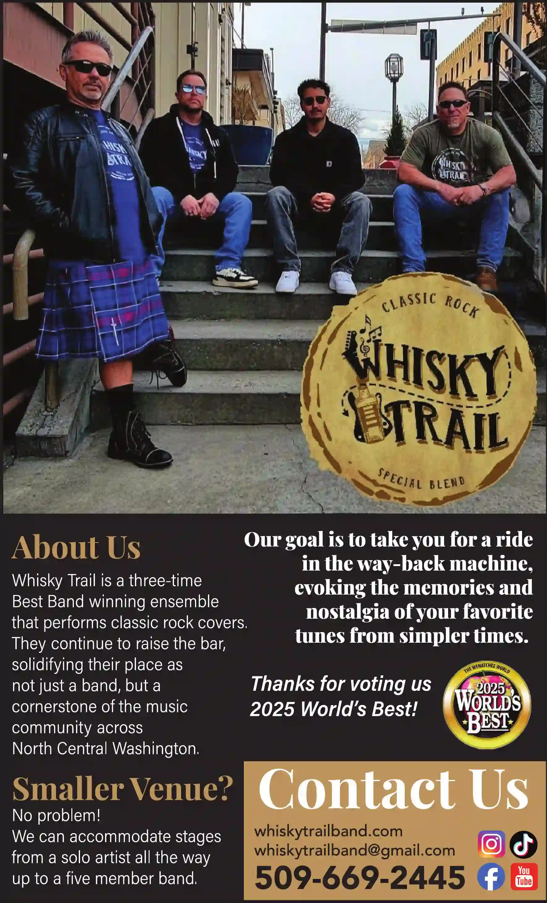 Entertainment print ad for Whisky Trail