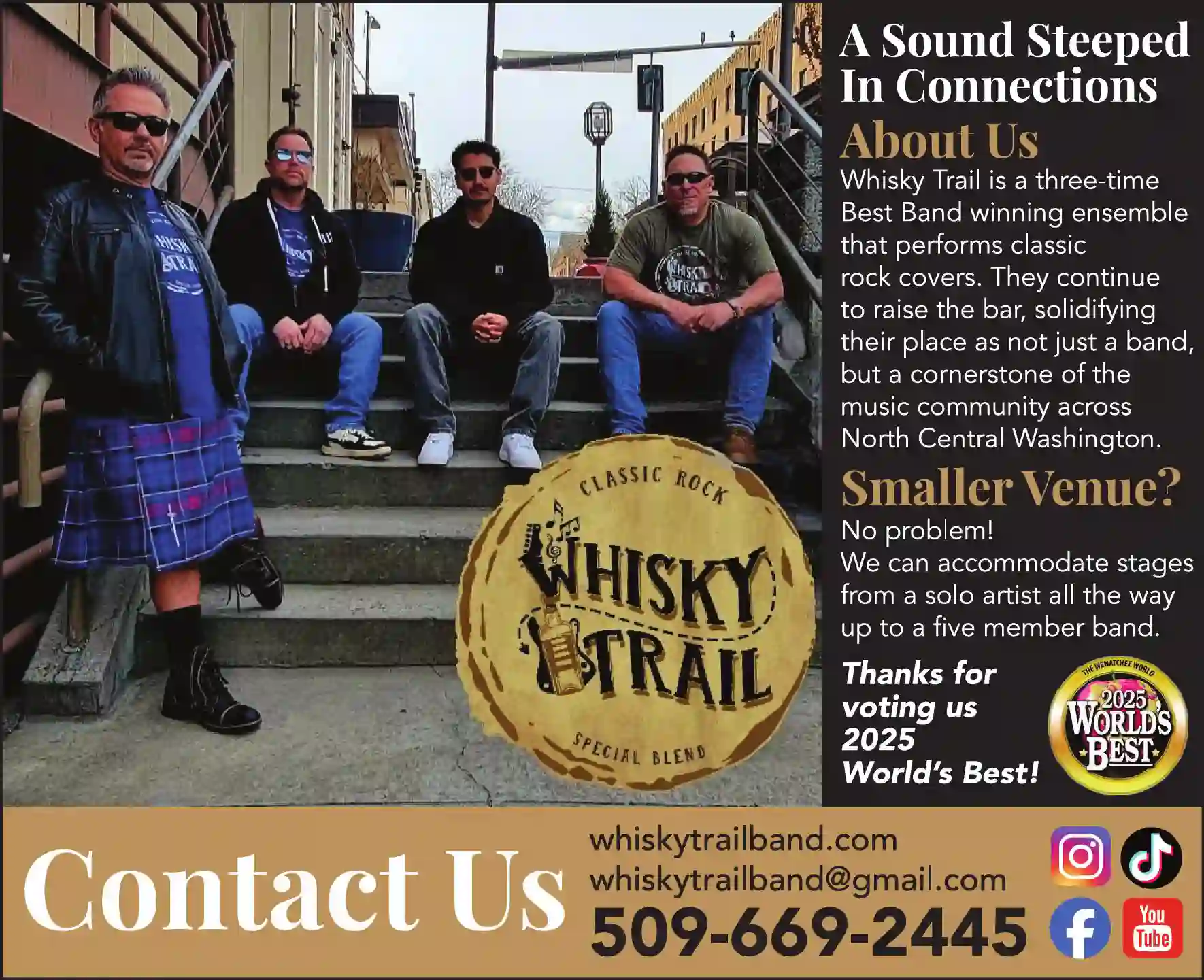 Bands & Orchestras print ad for Whisky Trail