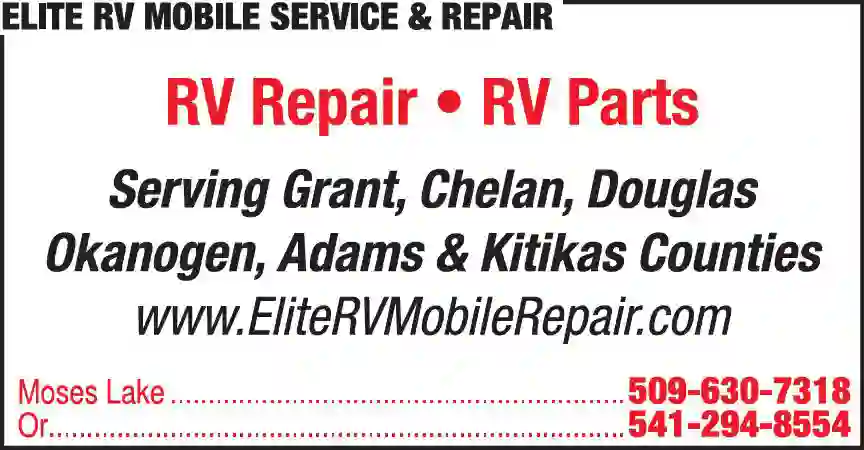 Recreational Vehicles - Mobile Repair & Service print ad for Elite RV Mobile Service & Repair