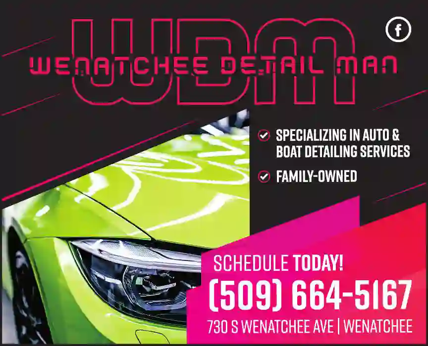 Auto Detailing print ad for Wenatchee Detail Man