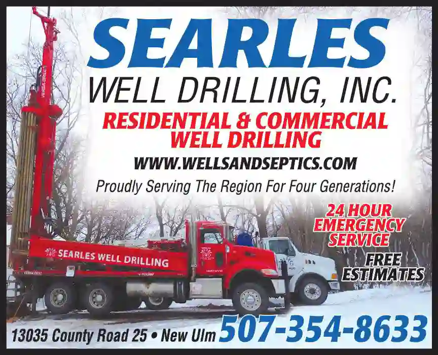 Well Drilling & Service print ad for Searles Well Drilling Inc