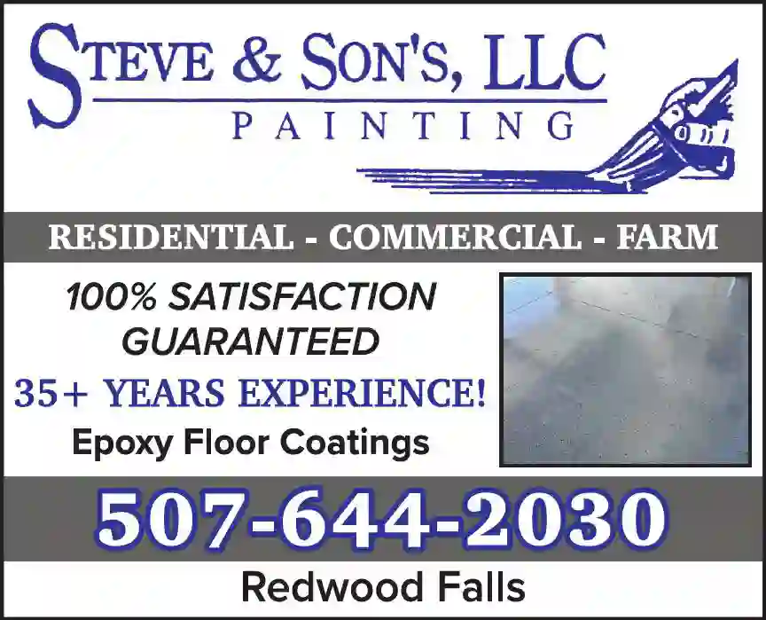 Painting Contractors print ad for Steve & Sons LLC Painting