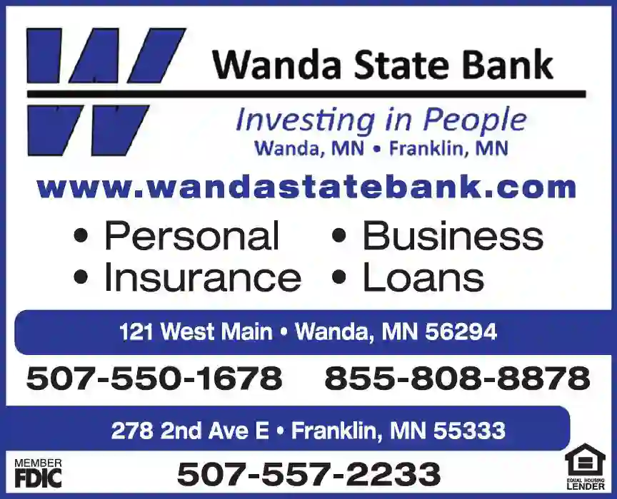 Loans print ad for Wanda State Bank