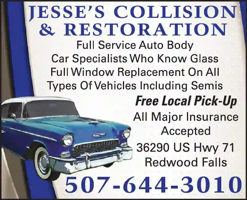 Auto Body Repair & Paint print ad for Jesse's Collision & Restoration