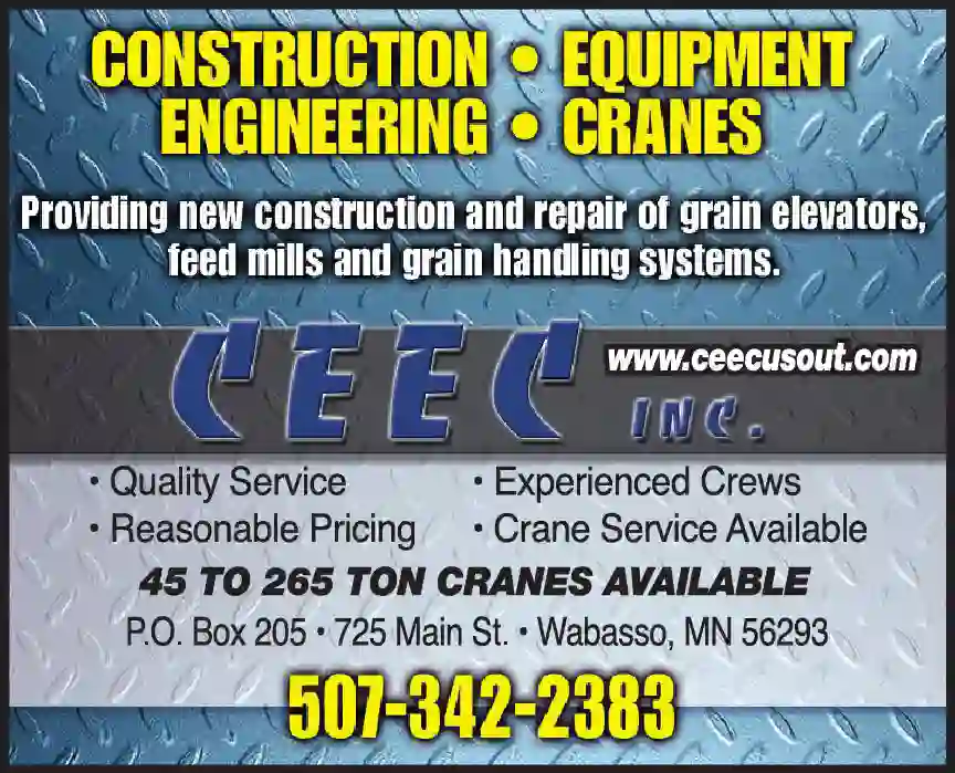 Grain Elevators - Equipment & Builders print ad for C E E C Inc