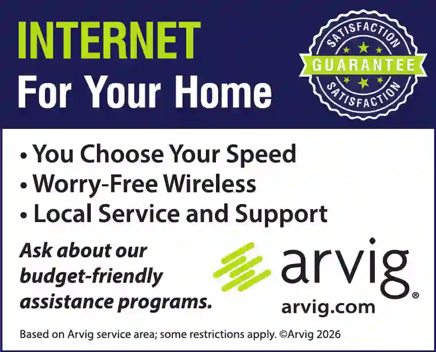 Internet Service Providers print ad for Arvig