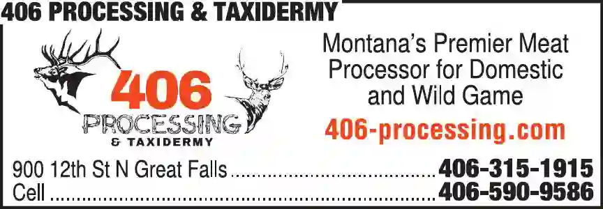 Game-Birds, Venison, Etc print ad for 406 Processing & Taxidermy