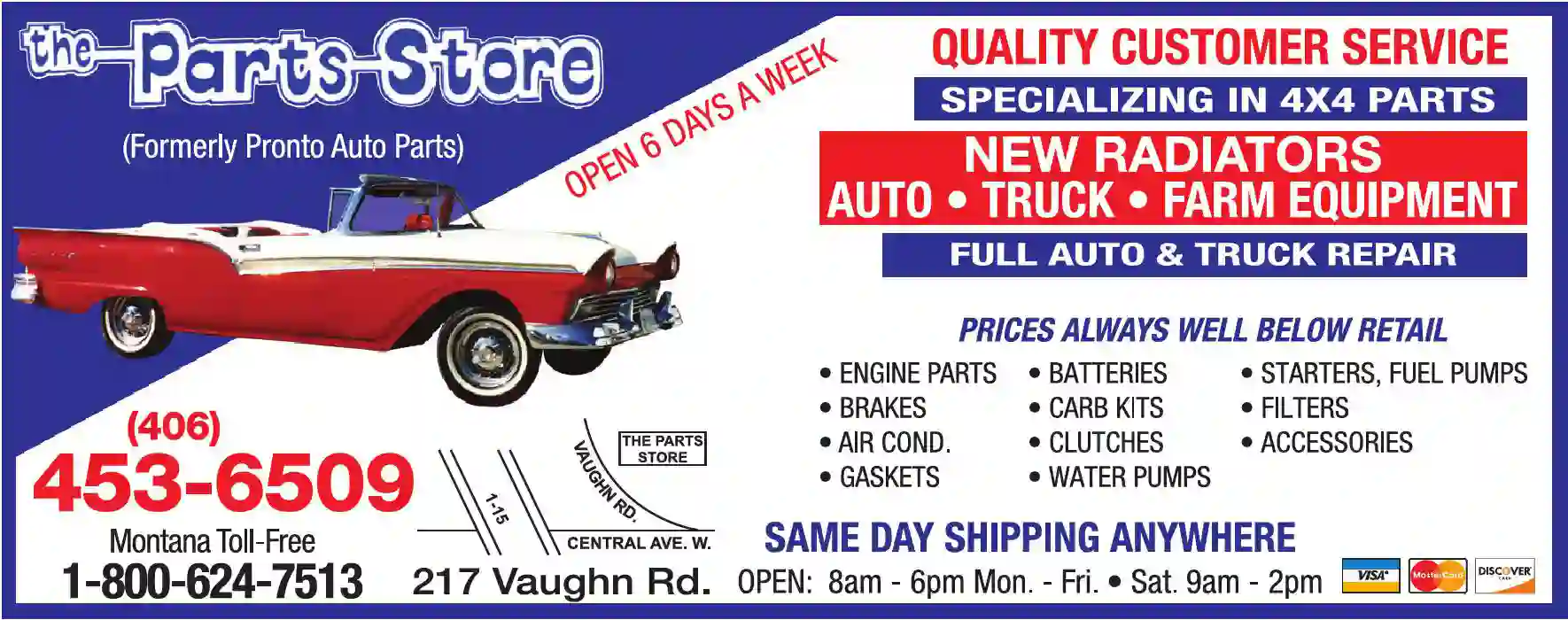 Auto Parts & Supplies - New print ad for Auto Parts By The Parts Store
