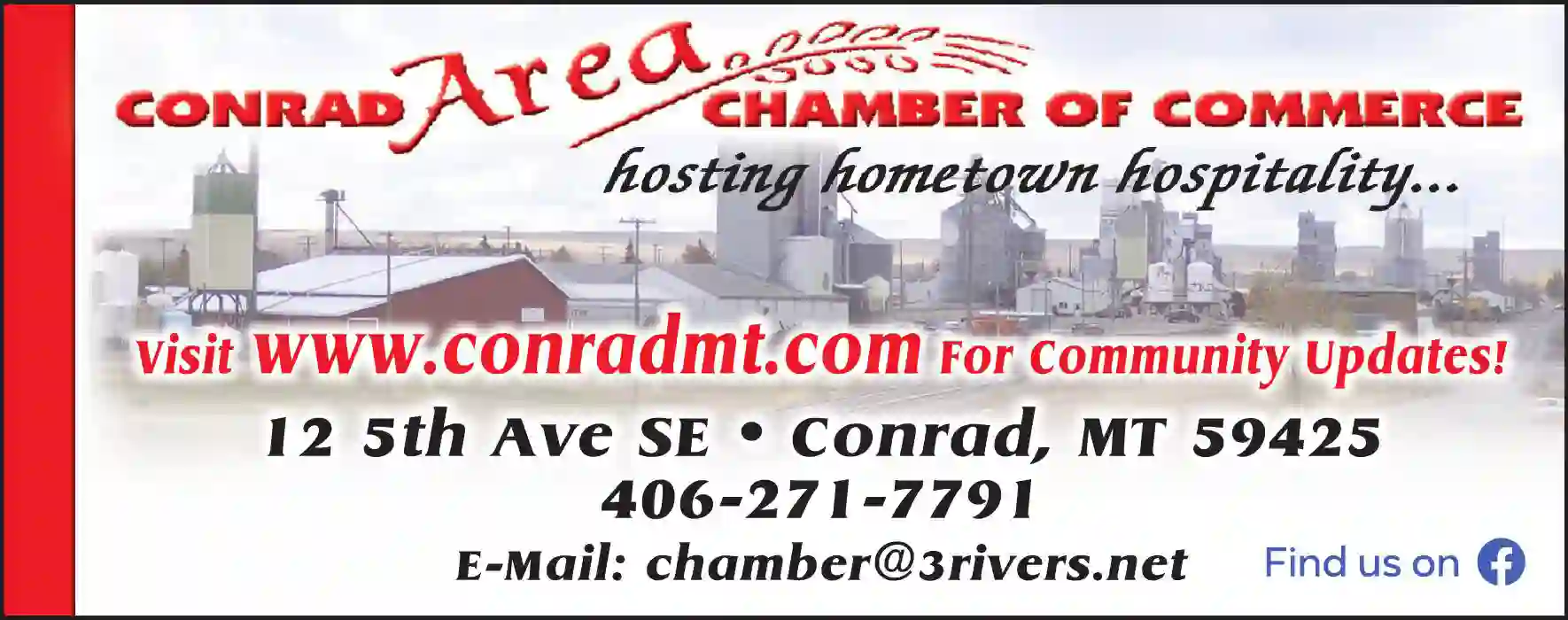 Chambers of Commerce print ad for Conrad Area Chamber Of Commerce