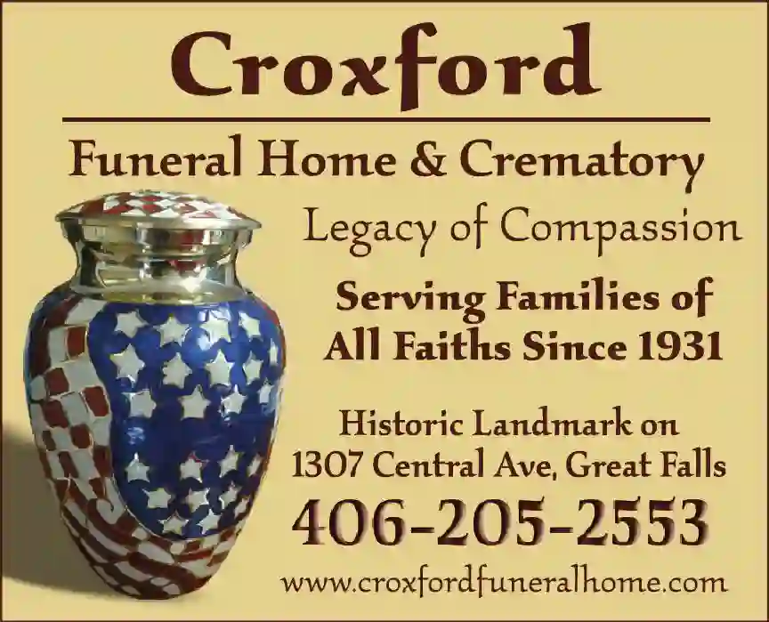 Cremation Services print ad for Croxford Funeral Home & Crematory