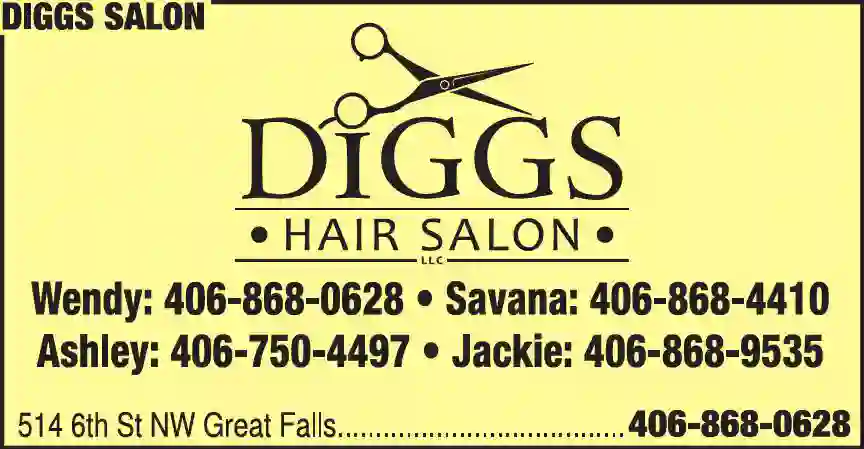 Beauty Salons & Services print ad for Diggs Salon