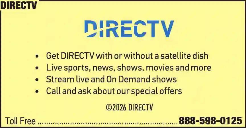 Cable Television Service print ad for DirecTV