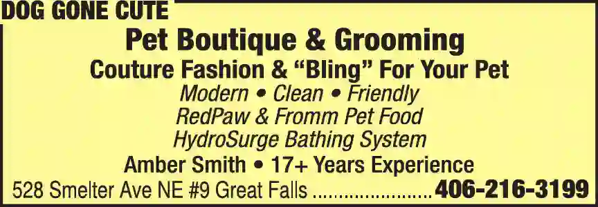 Pet Grooming print ad for Dog Gone Cute