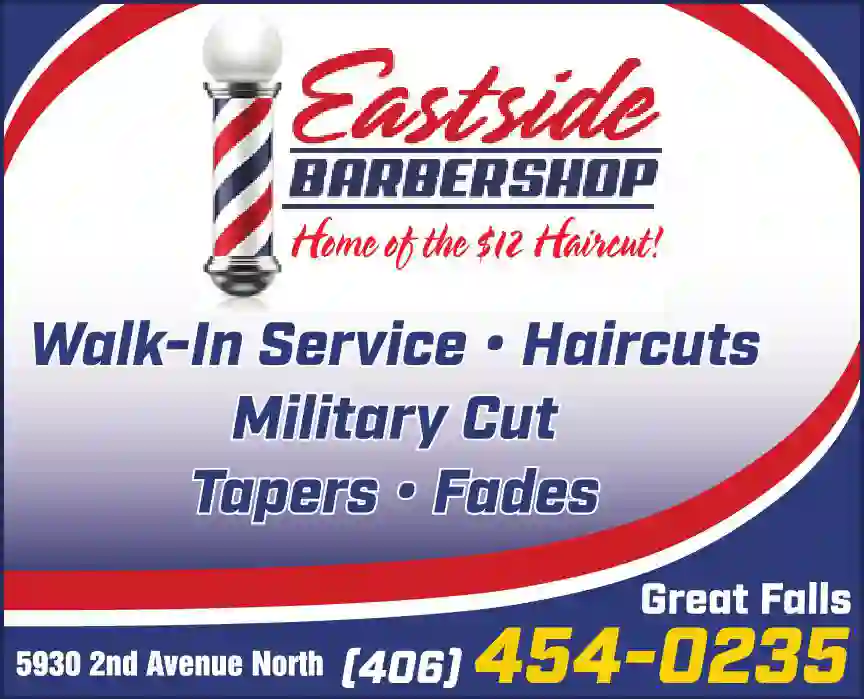 Barbers print ad for Eastside Barber Shop