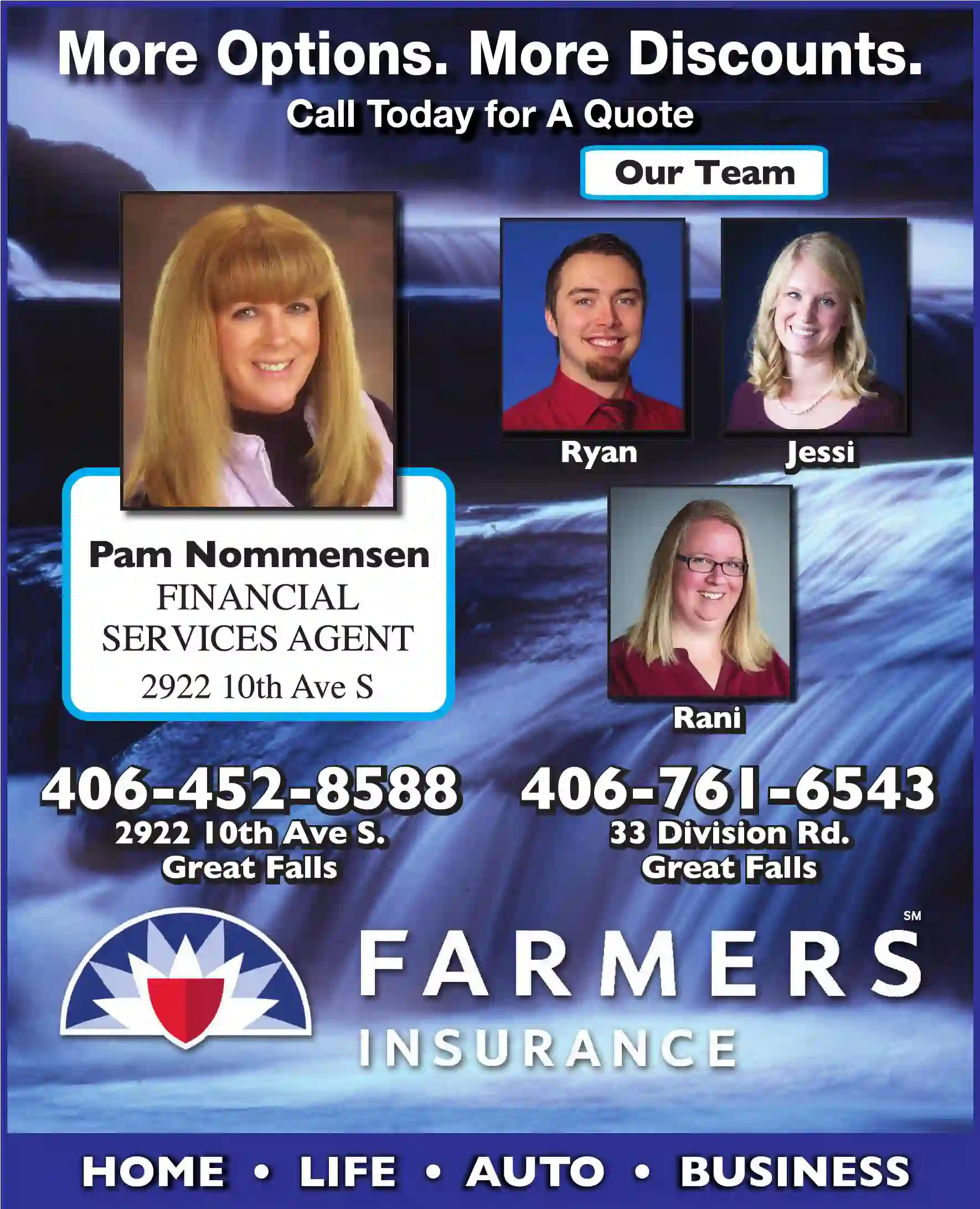 Insurance print ad for Nommensen Pamela - Farmers Insurance Group
