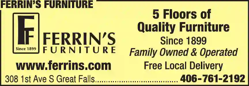 Furniture - Retail print ad for Ferrin's Furniture